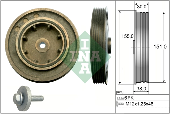 Belt Pulley Set, crankshaft 544 0101 20