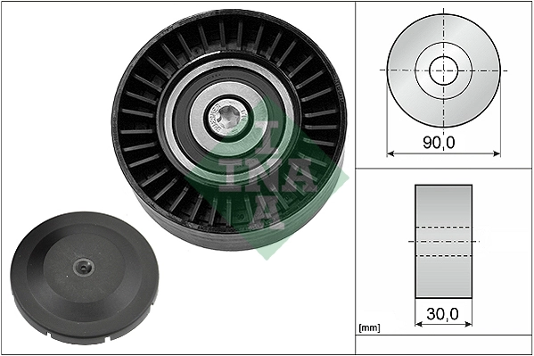 Deflection/Guide Pulley, V-ribbed belt 532 0514 10