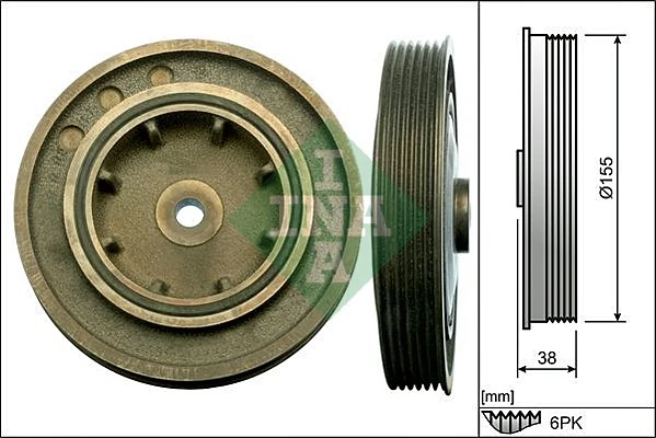 Belt Pulley, crankshaft 544 0101 10