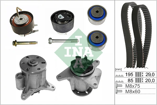 Water Pump & Timing Belt Kit 530 0764 31