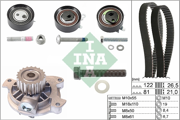 Water Pump & Timing Belt Kit 530 0484 30