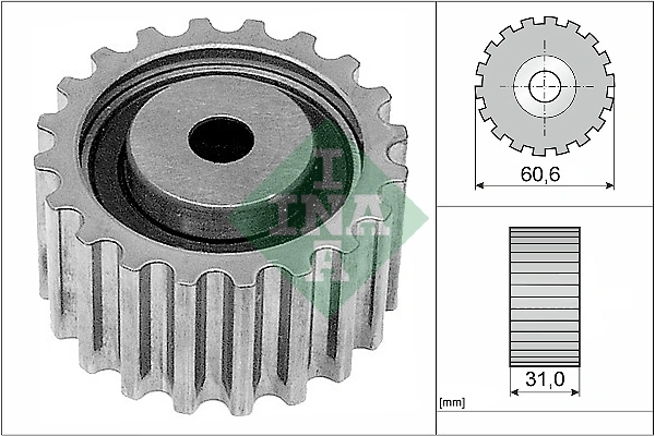Deflection Pulley/Guide Pulley, timing belt 532 0220 10
