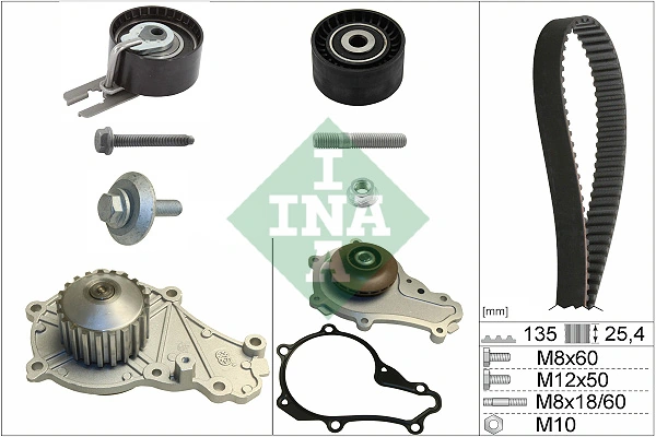 Water Pump & Timing Belt Kit 530 0369 30