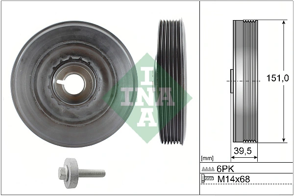 Belt Pulley Set, crankshaft 544 0090 20