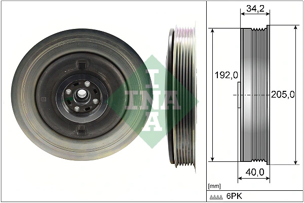 Belt Pulley, crankshaft 544 0504 10