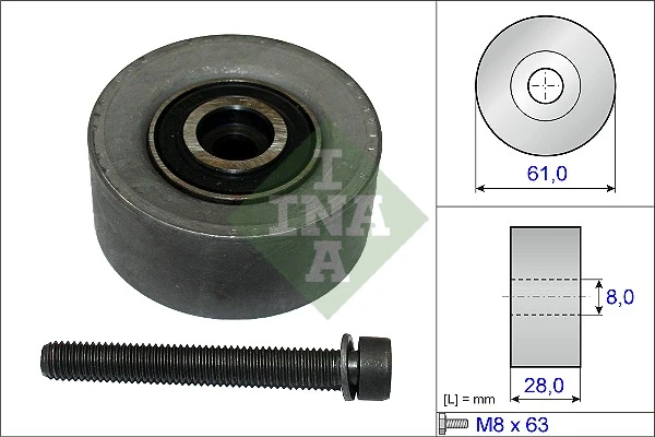 Deflection Pulley/Guide Pulley, timing belt 532 0472 10