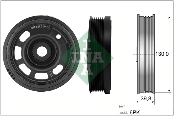 Belt Pulley, crankshaft 544 0174 10