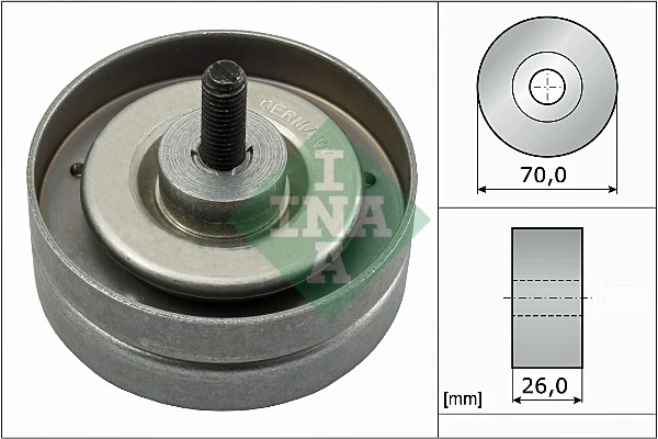 Deflection/Guide Pulley, V-ribbed belt 532 0789 10