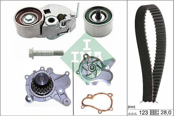 Water Pump & Timing Belt Kit 530 0542 31