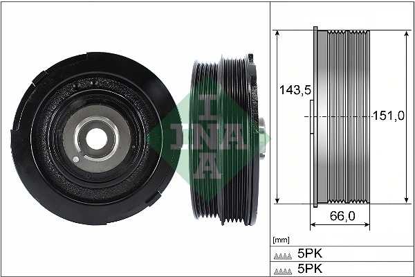Belt Pulley, crankshaft 544 0069 10