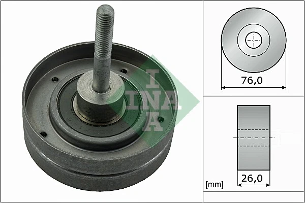 Deflection/Guide Pulley, V-ribbed belt 532 0351 30