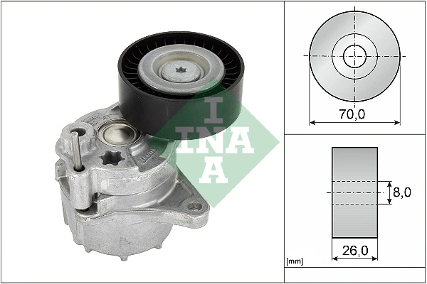 Belt Tensioner, V-ribbed belt 534 0481 10
