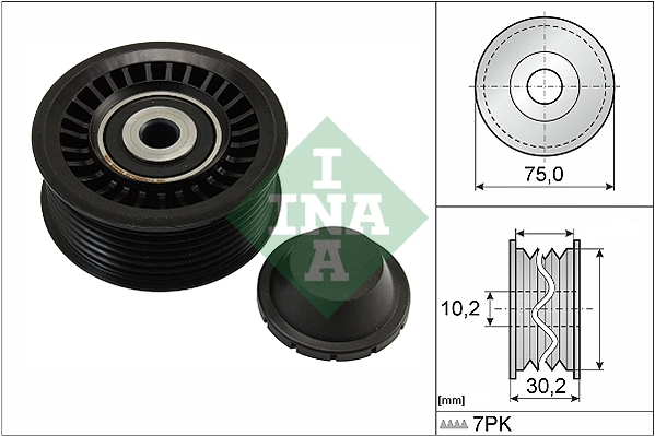 Deflection/Guide Pulley, V-ribbed belt 532 0668 10