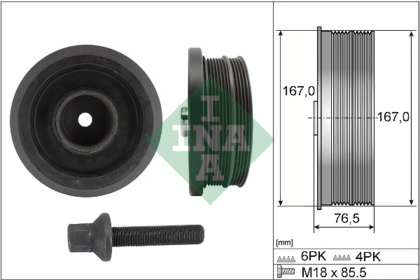 Belt Pulley Set, crankshaft 544 0082 20