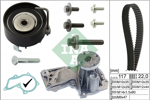Water Pump & Timing Belt Kit 530 0495 30
