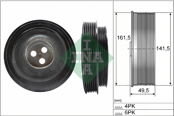 Belt Pulley, crankshaft 544 0166 10