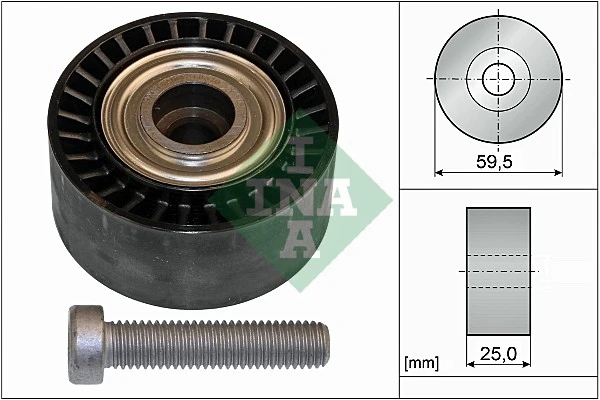 Deflection/Guide Pulley, V-ribbed belt 532 0433 10