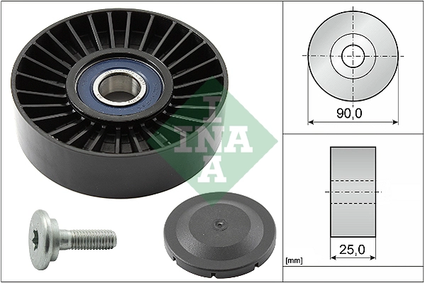 Deflection/Guide Pulley, V-ribbed belt 532 0138 10