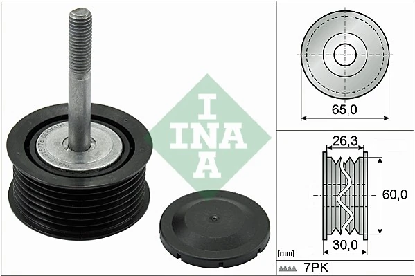 Deflection/Guide Pulley, V-ribbed belt 532 0793 10