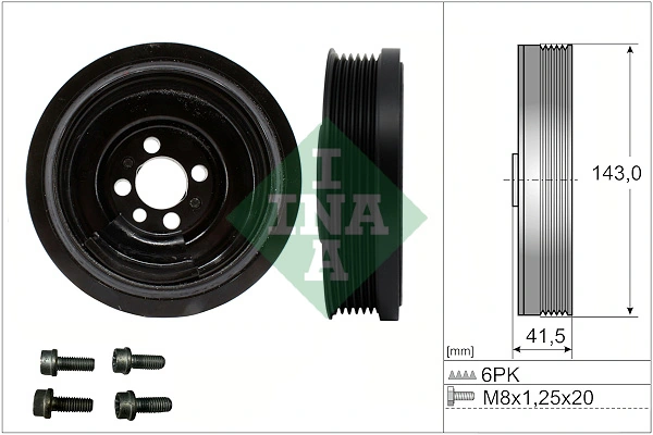 Belt Pulley Set, crankshaft 544 0182 20