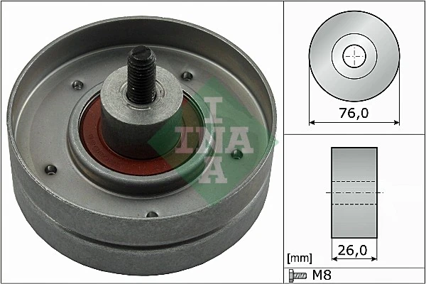 Deflection/Guide Pulley, V-ribbed belt 532 0252 30
