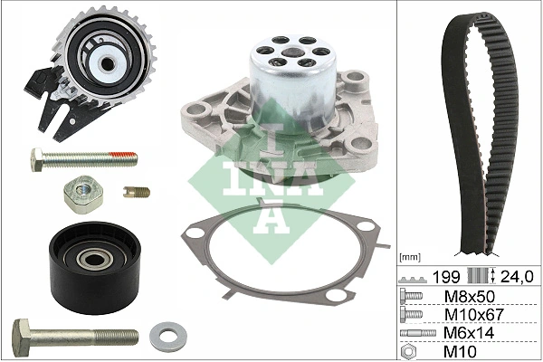 Water Pump & Timing Belt Kit 530 0562 30