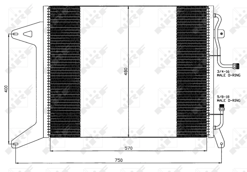 Condenser, air conditioning EASY FIT 35451