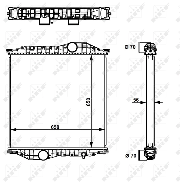 NRF 529710 Radiator, engine cooling
