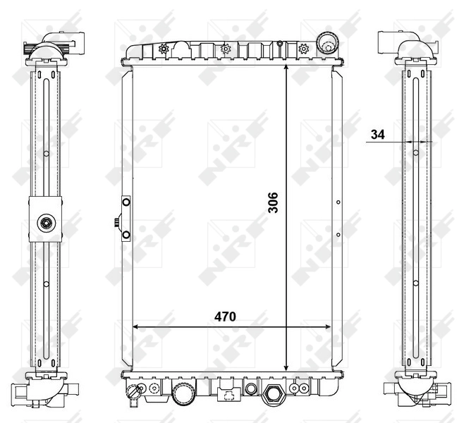 NRF 56123 Radiator, engine cooling