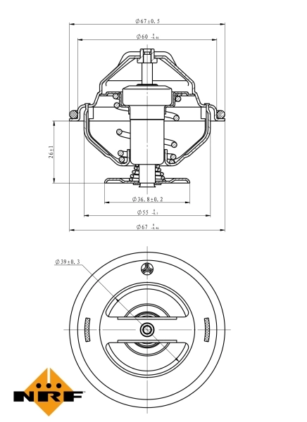 Thermostat, coolant EASY FIT 725063