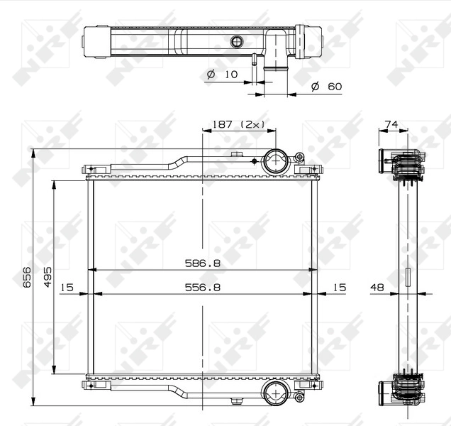 NRF 509765 Radiator, engine cooling