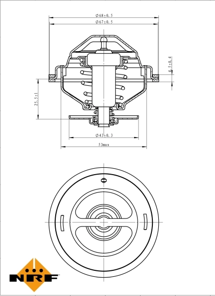 Thermostat, coolant EASY FIT 725194