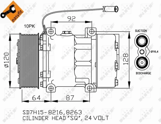 NRF 32709 Compressor, air conditioning