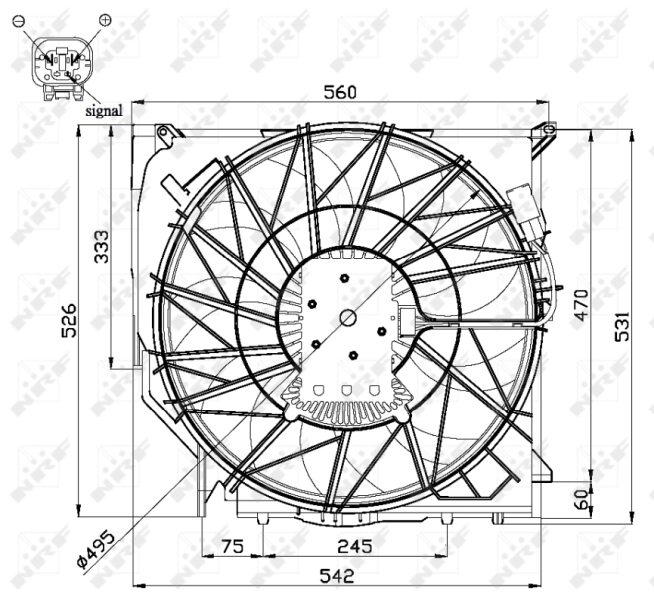 Fan, engine cooling 47672