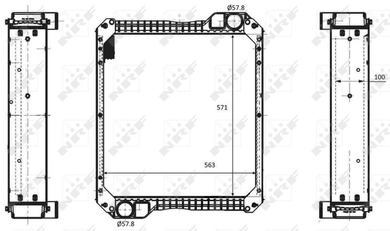 NRF 58594 Radiator, engine cooling