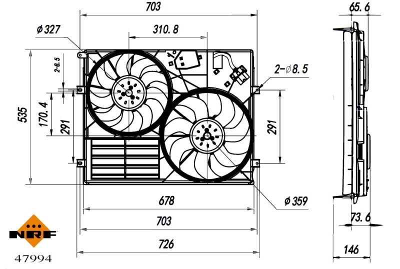 Fan, engine cooling 47994