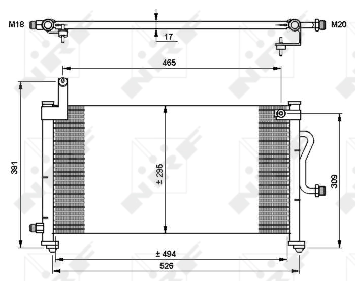 Condenser, air conditioning EASY FIT 35765