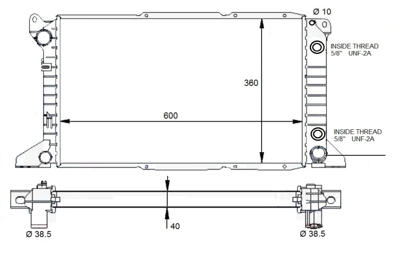 NRF 59132 Radiator, engine cooling