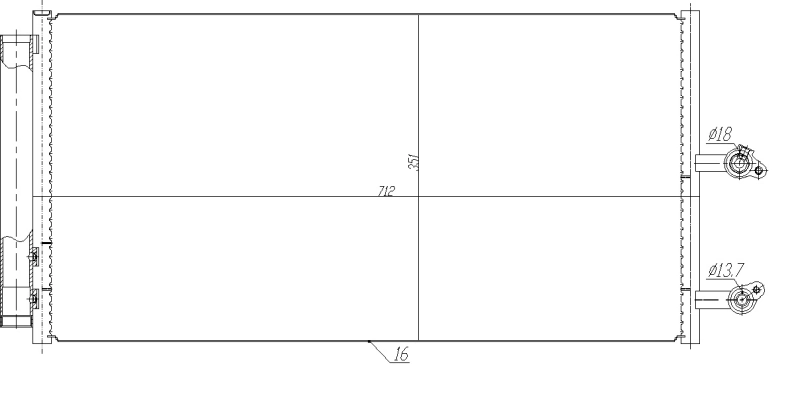 Condenser, air conditioning EASY FIT 350470