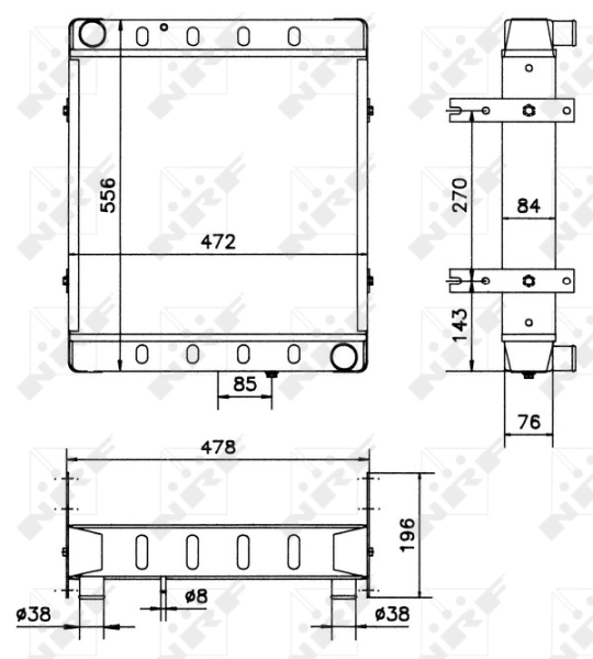 NRF 52169 Radiator, engine cooling