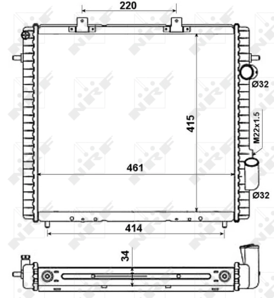 NRF 507359 Radiator, engine cooling