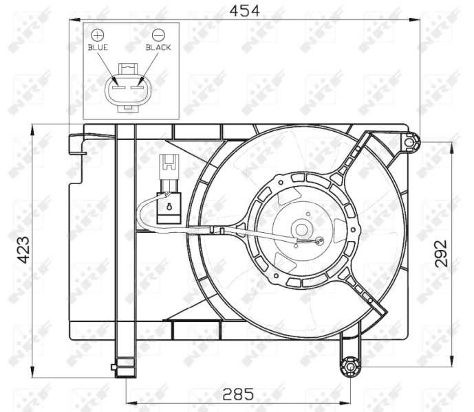 NRF 47471 Fan, engine cooling