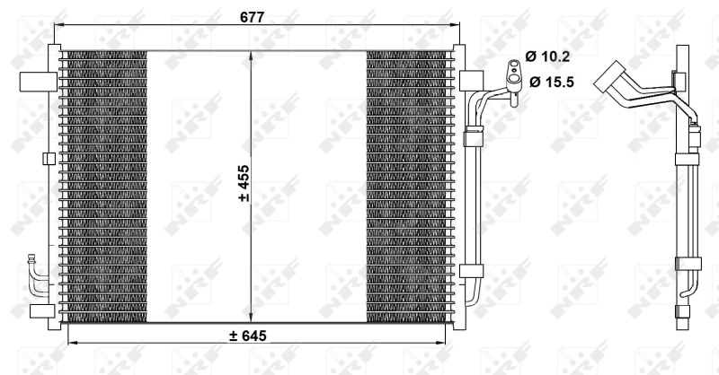 Condenser, air conditioning EASY FIT 350094