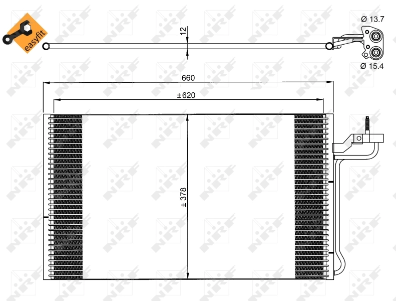 Condenser, air conditioning EASY FIT 35882