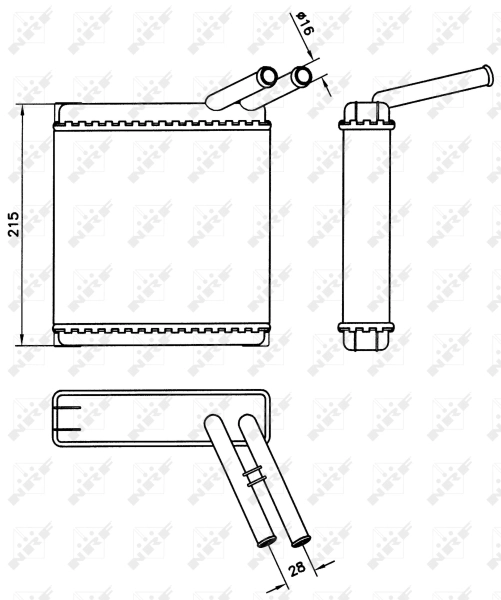 Heat Exchanger, interior heating 58581