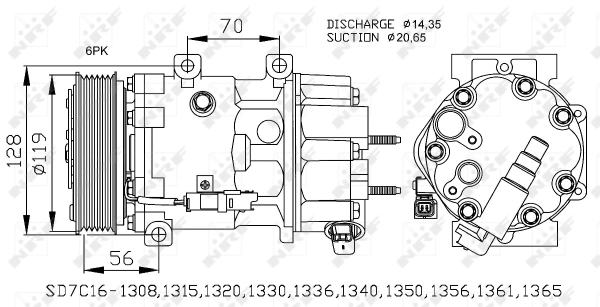 Compressor, air conditioning EASY FIT 32772