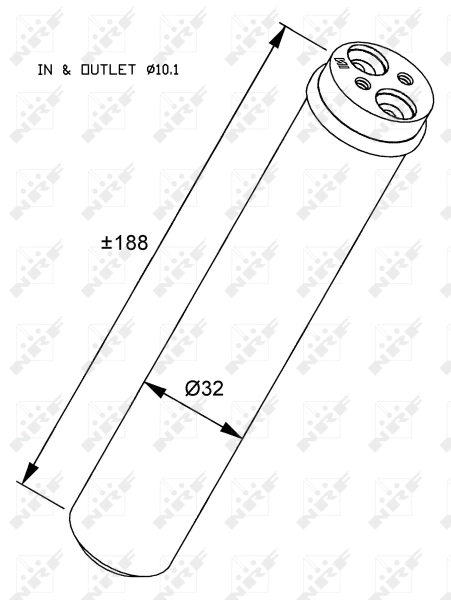 NRF 33284 Dryer, air conditioning