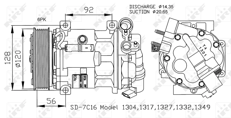 Compressor, air conditioning EASY FIT 32239