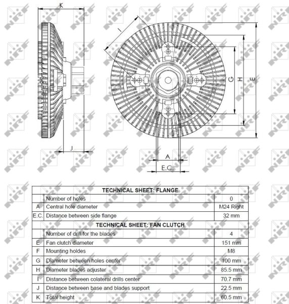 Clutch, radiator fan 49523