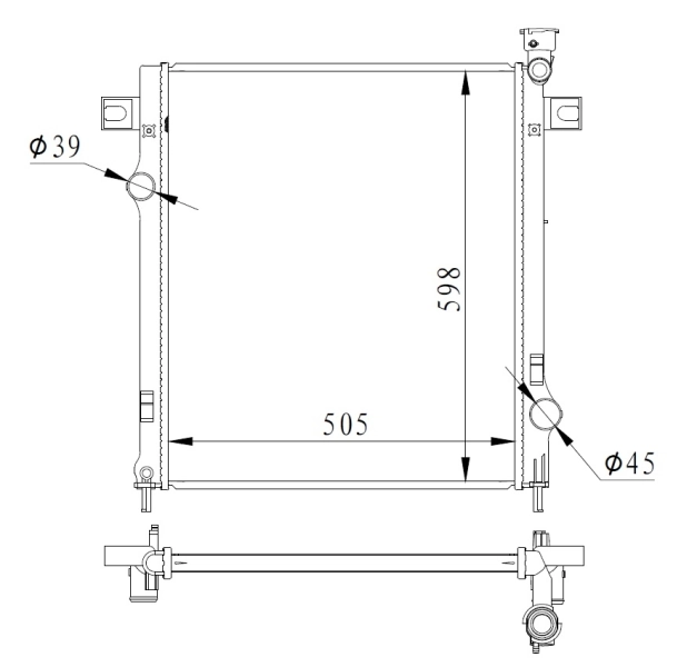 Radiator, engine cooling 550037